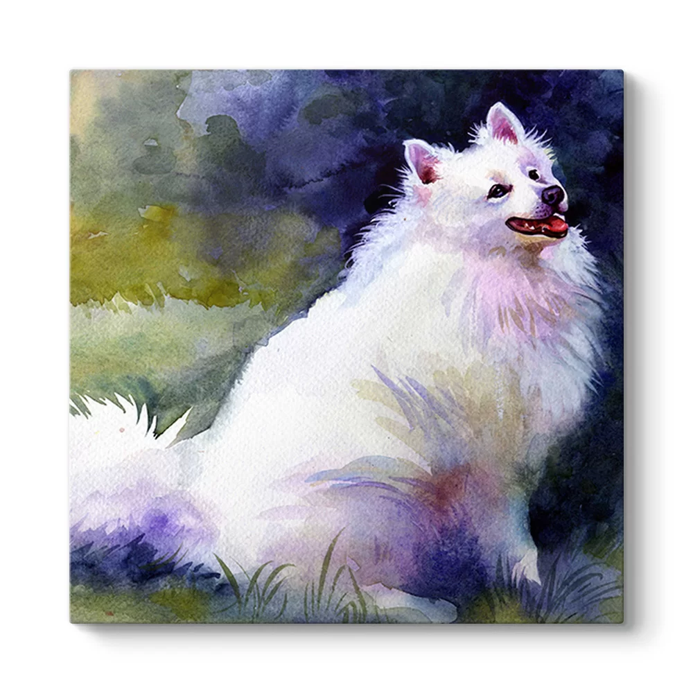Sulu Boya Köpek Tablosu - Model 3